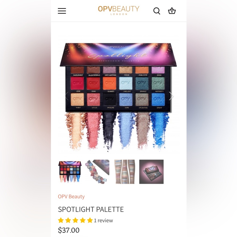 Opv beauty eyeshadow palette